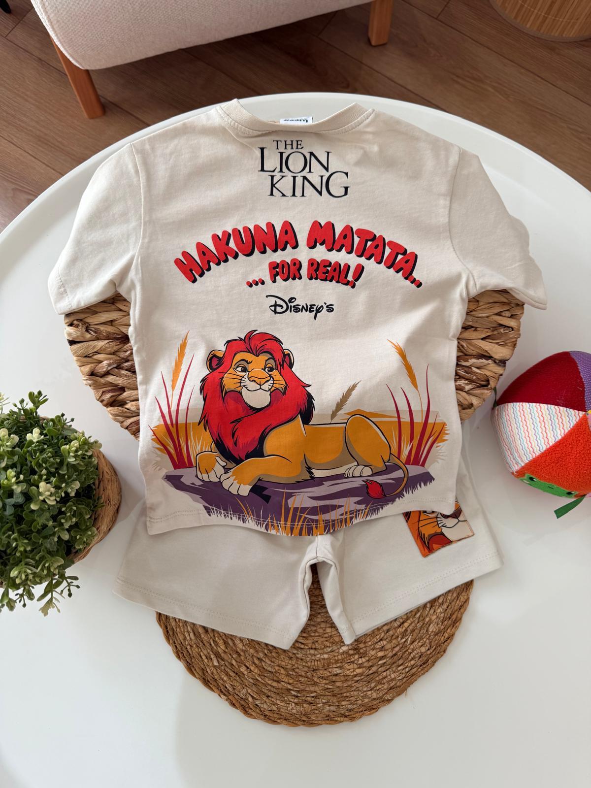 Lion king şort takım 