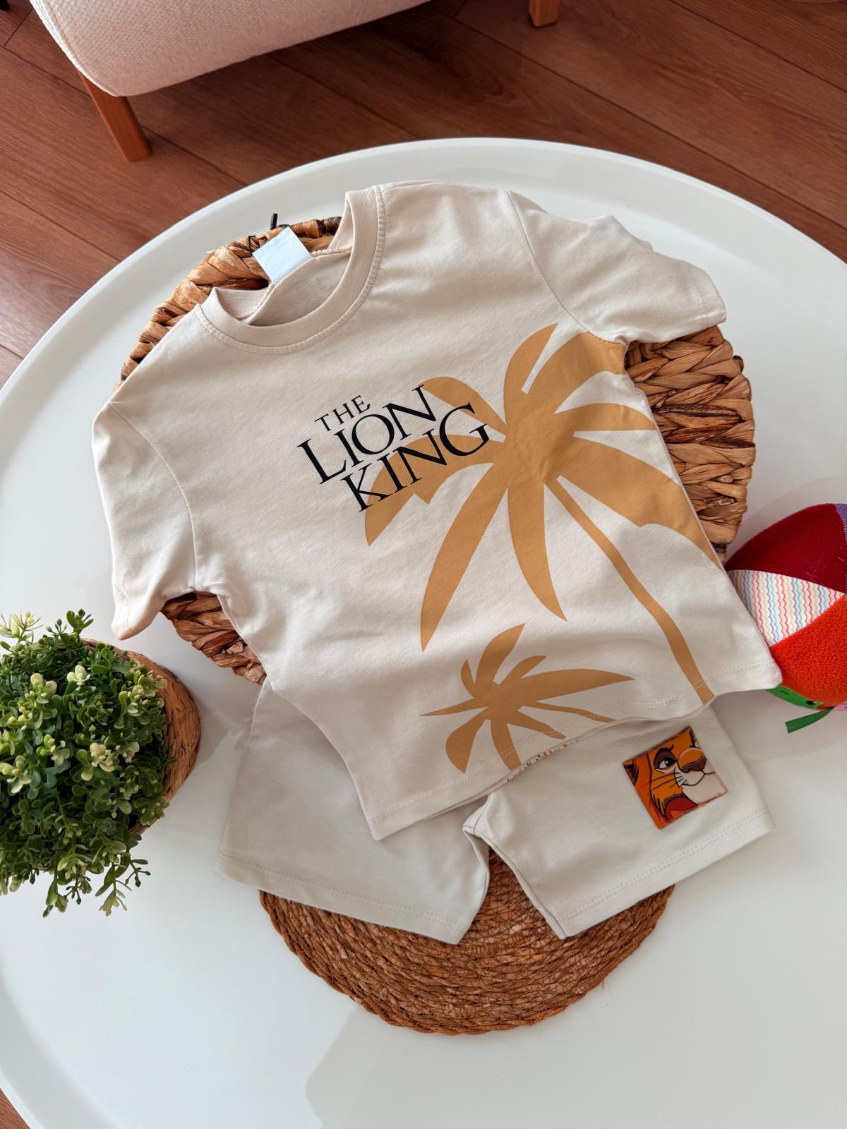 Lion king şort takım 
