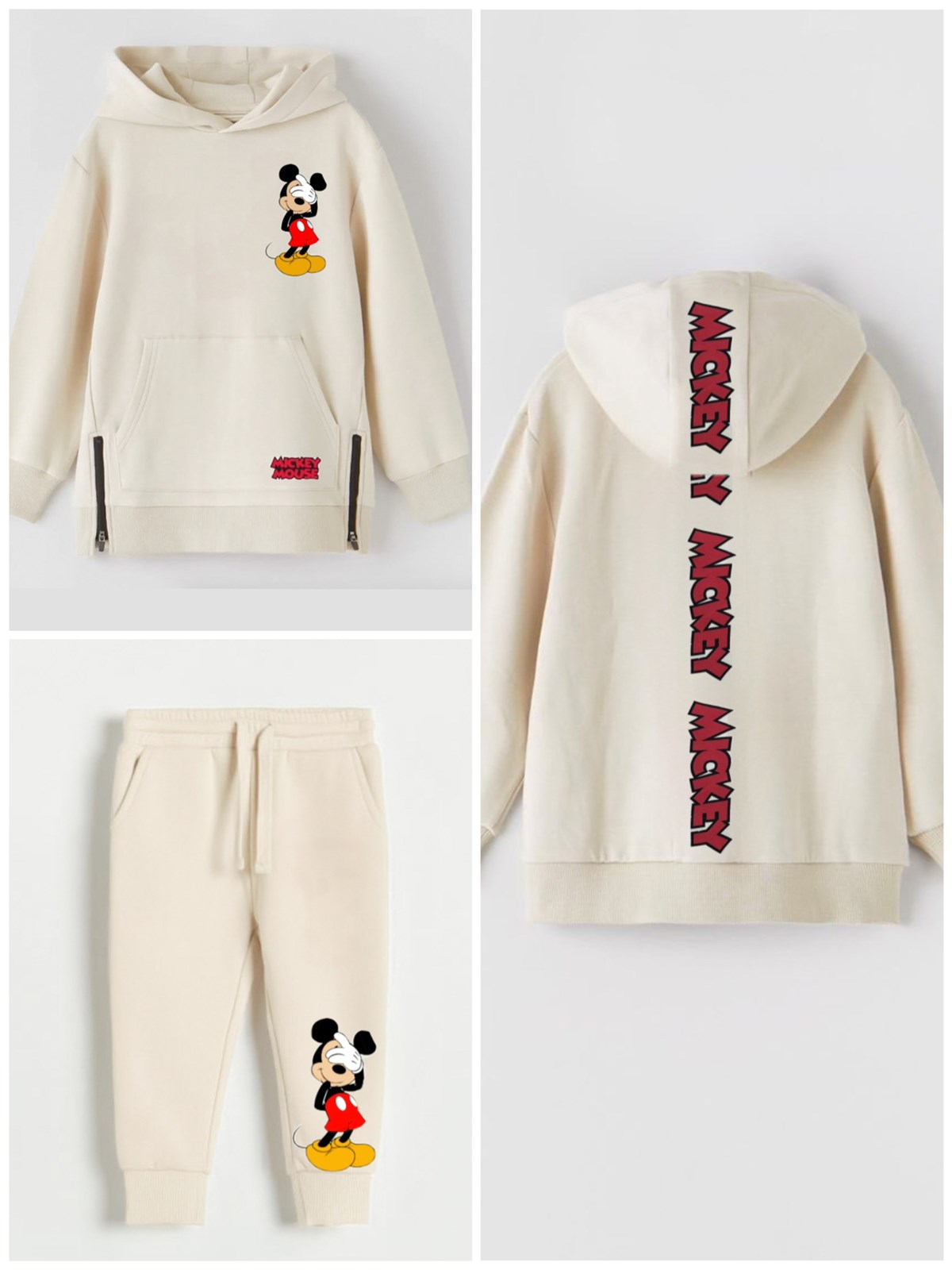 Mickey Mouse  fermuar takım 