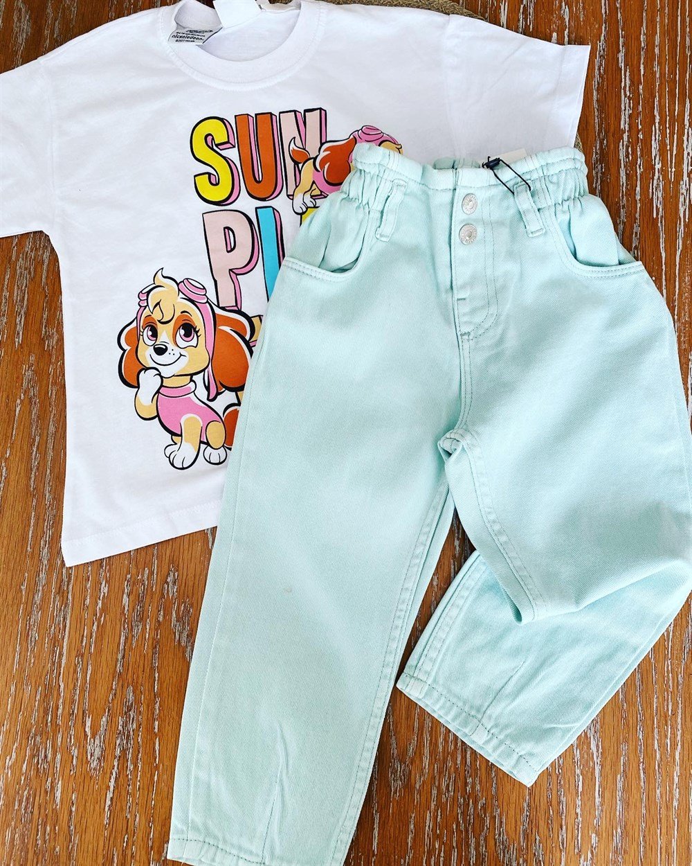 Mint Yeşil jean 