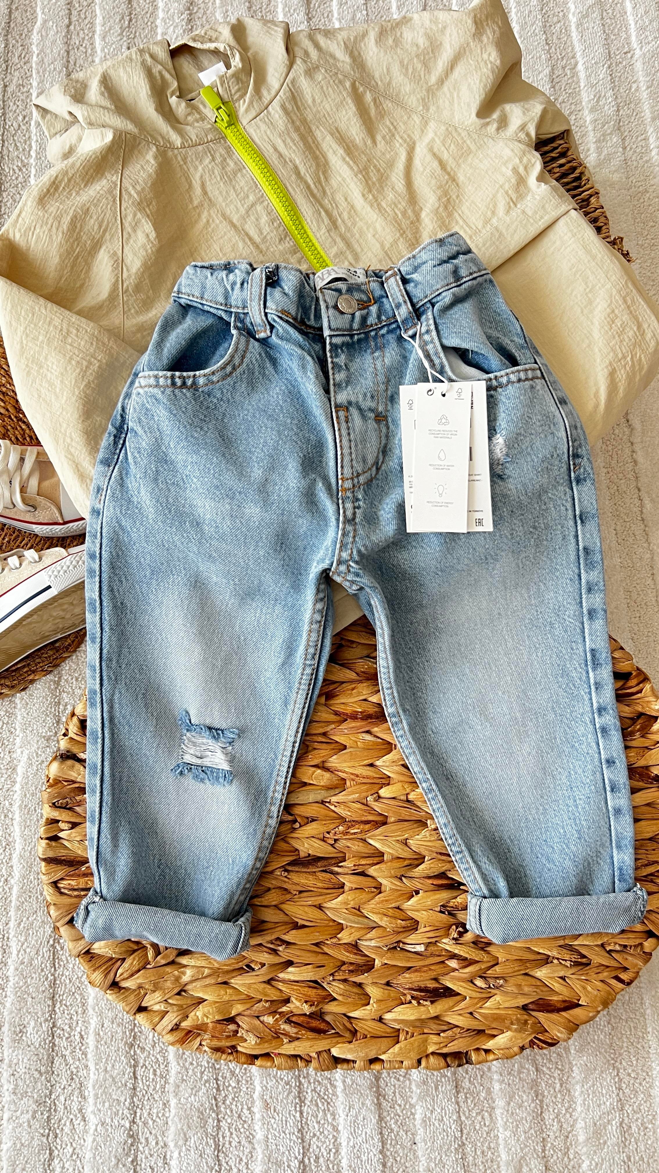 Yeni mom yırtıklı jean 