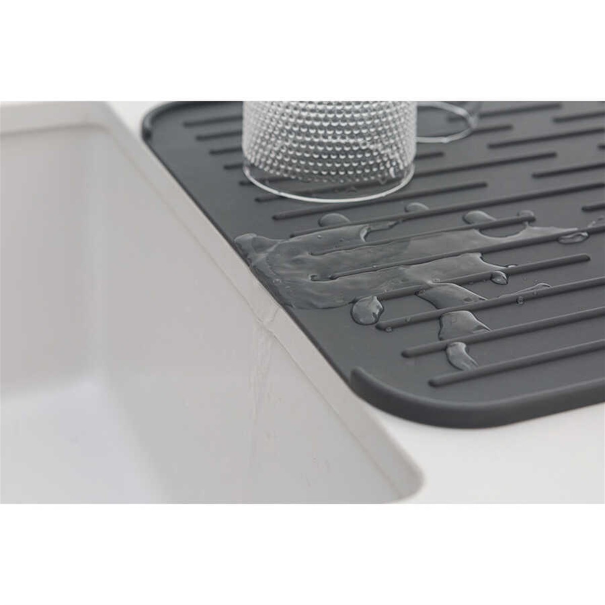 Brabantia Dark Grey Silikon Bulaşık Kurutma Matı