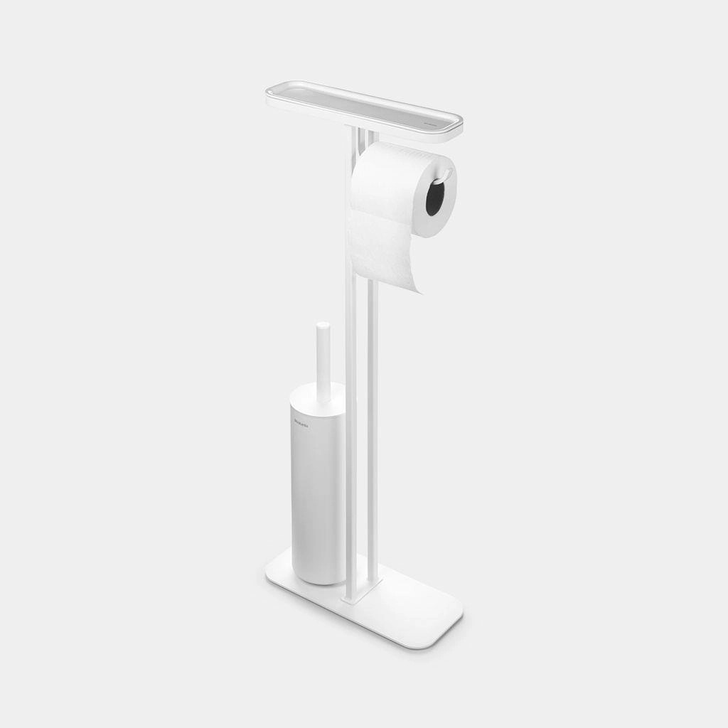Brabantia Mındset Fresh Whıte Standlı Organızer Tuvalet Kağıdı Tutucusu ve Tuvalet Fırçası