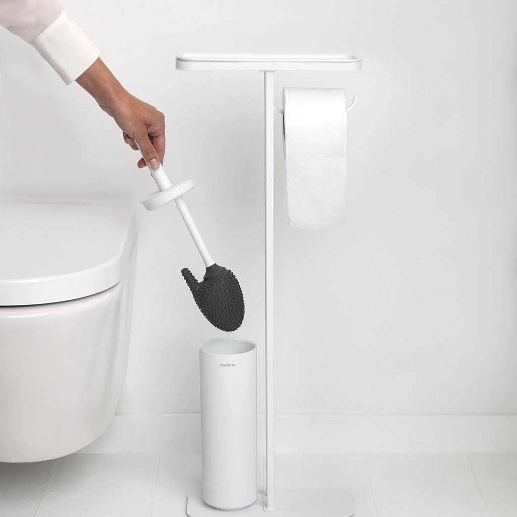 Brabantia Mındset Fresh Whıte Standlı Organızer Tuvalet Kağıdı Tutucusu ve Tuvalet Fırçası