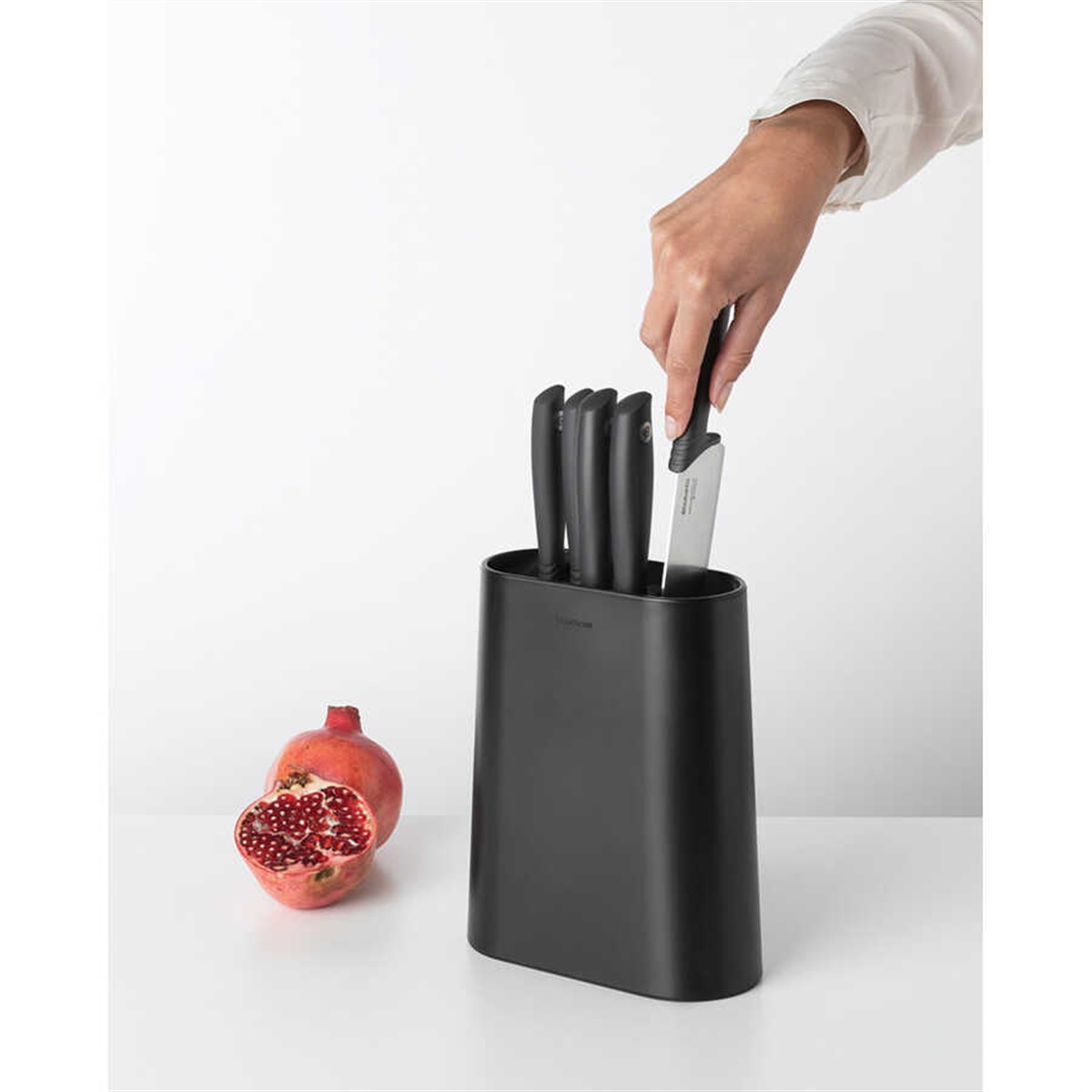 Brabantia Tasty + Dark Grey Bıçak Seti ve Bloğu