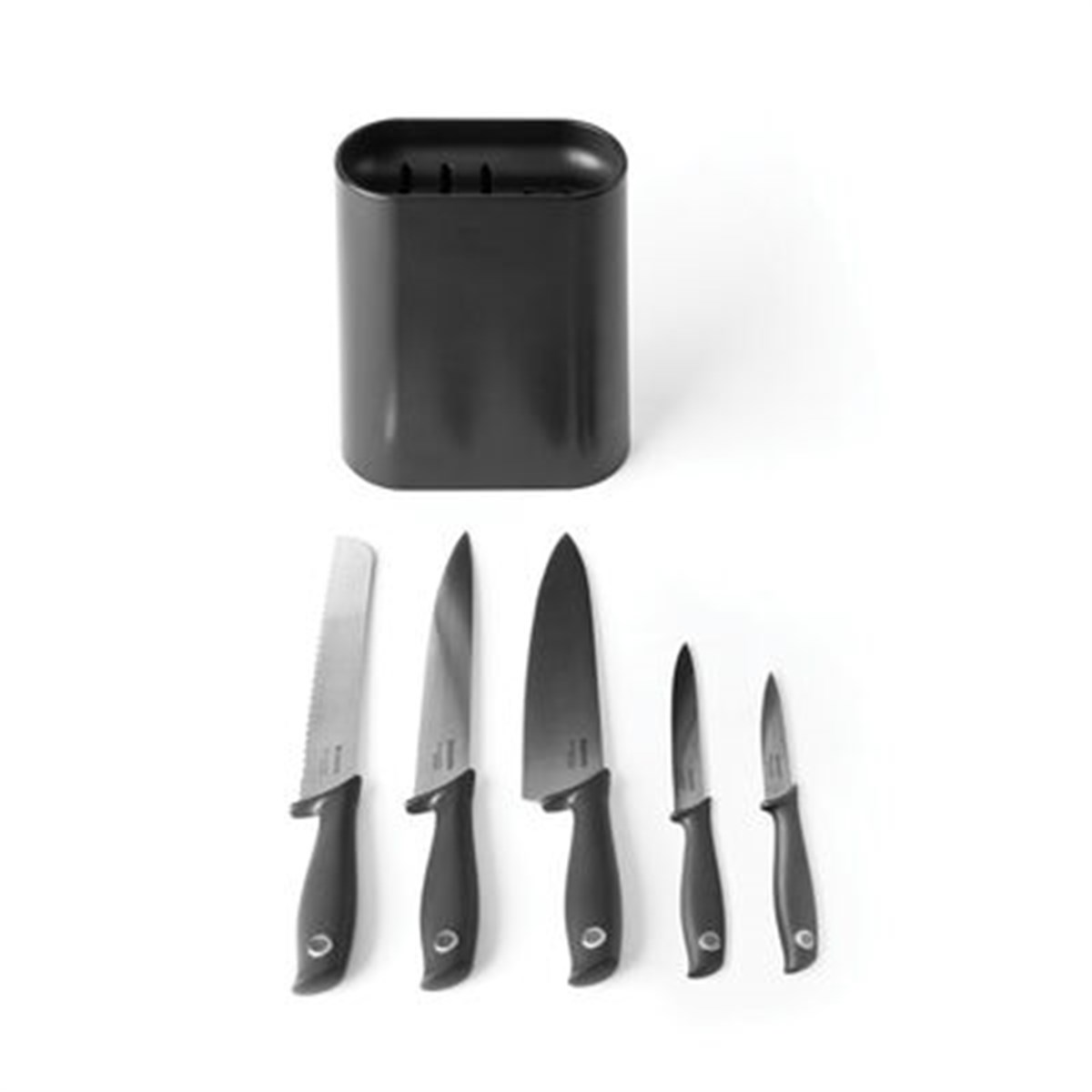Brabantia Tasty + Dark Grey Bıçak Seti ve Bloğu