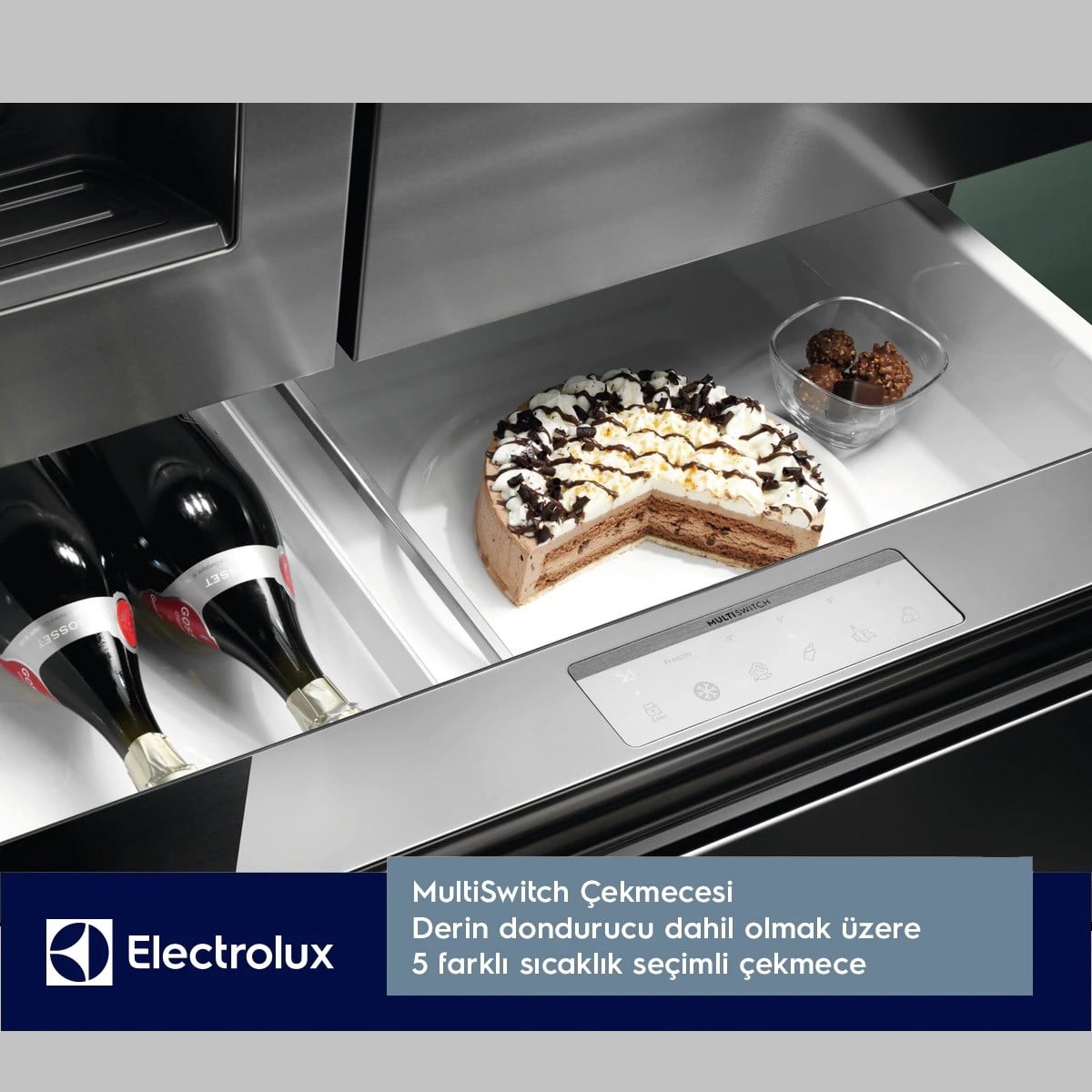 Electrolux Llı9vf54x0 4 Kapılı 681 lt Gardırop Tipi Su Ve Buz Pınarlı Wi-fi Buzdolabı 