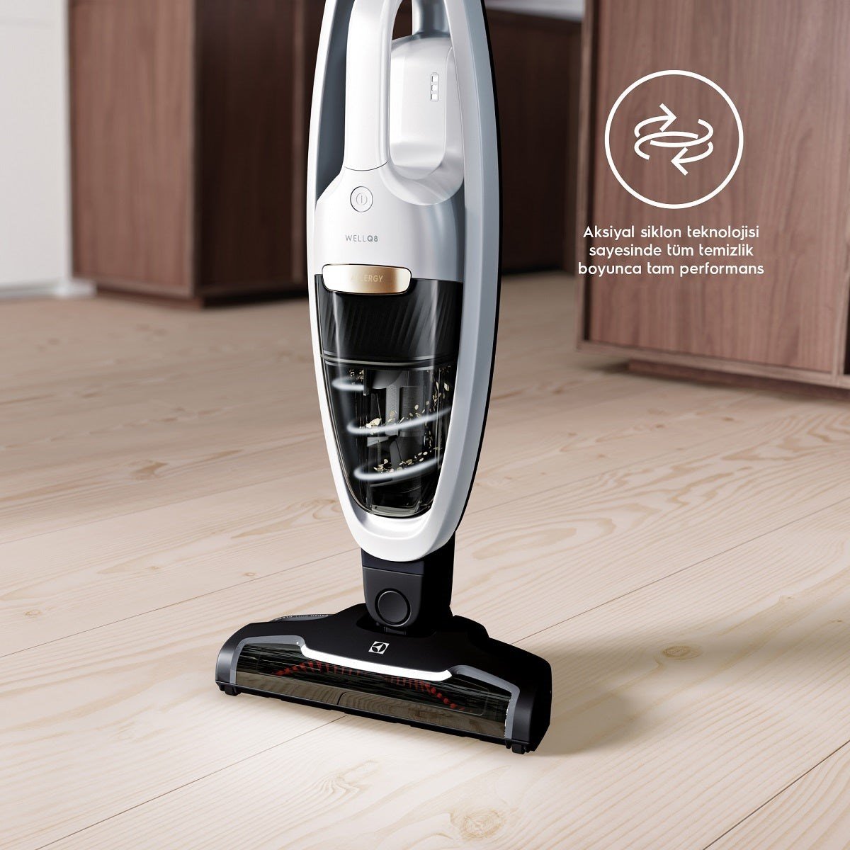 Electrolux Well Q7 WQ81-ALRS 2'si 1 Arada Şarjlı Dikey Süpürge
