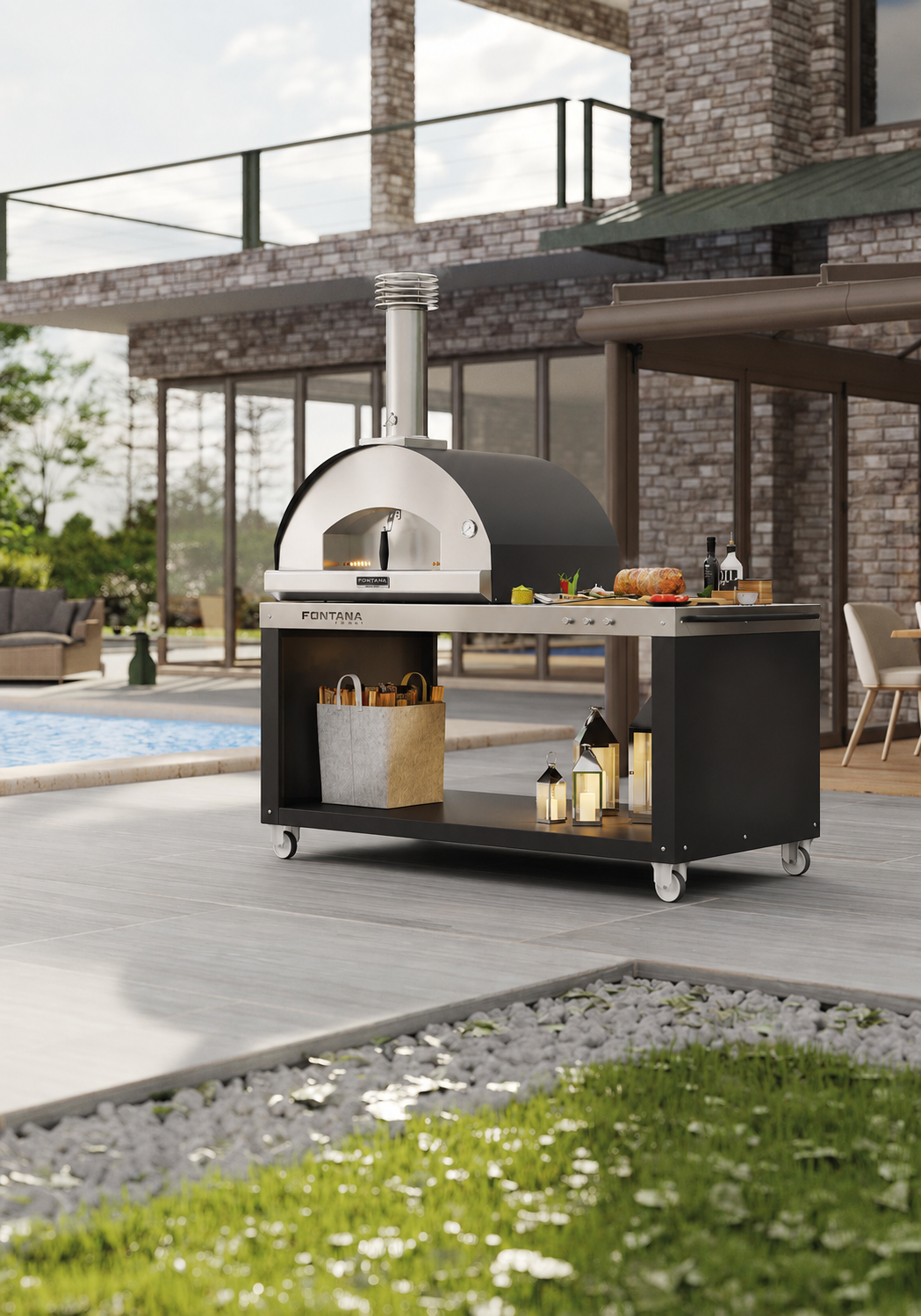 Fontana Forni Mangiafuoco Odunlu Pizza Fırını ( Tezgah Üstü )