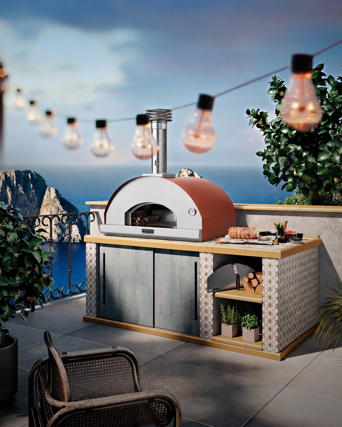 Fontana Forni Mangiafuoco Odunlu Pizza Fırını ( Tezgah Üstü )