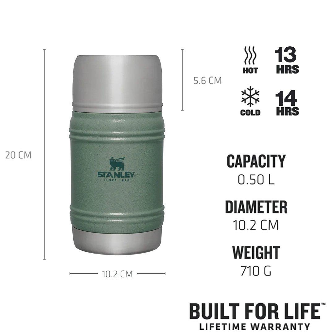 Stanley The Artisan Paslanmaz Çelik Yemek Termosu 0,50 Lt Hammertone Green