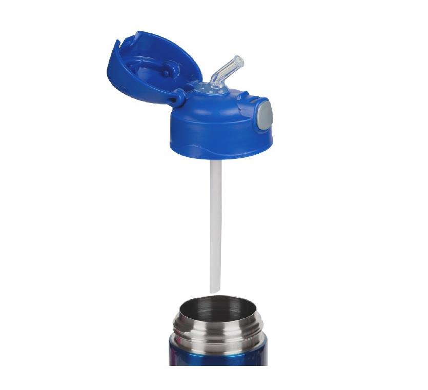 Thermos F401 Funtainer SS Çocuk Pipetli Termos 0,355L 108674 Mavi