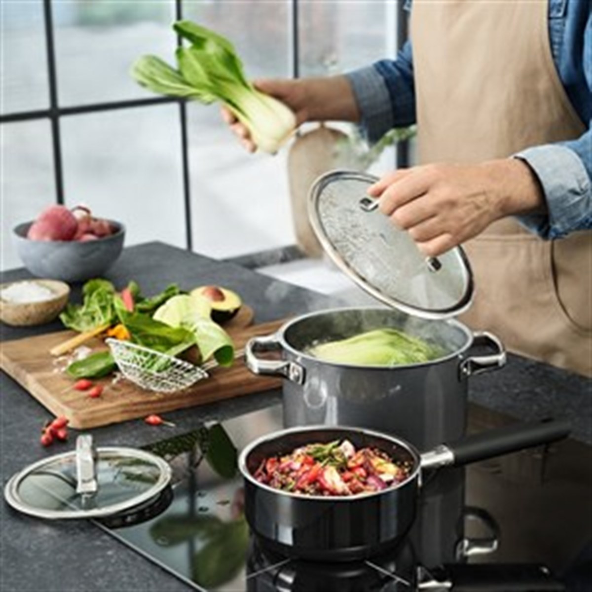 WMF Fusiontec Tencere Seti 4p Siyah