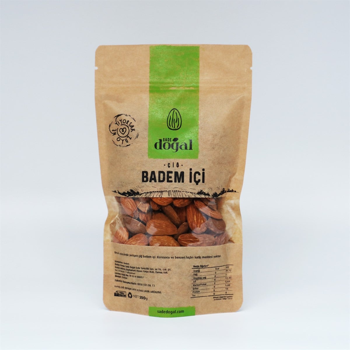Çiğ Badem İçi 250g