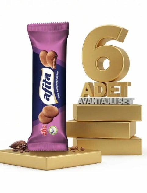 Afia Afita Kakao Krema Dolgulu Bisküvi 6x75 Gr