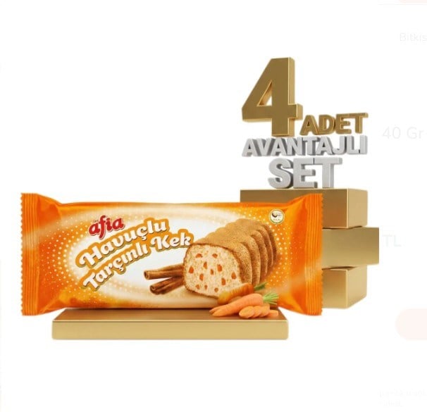 Afia Havuç Tarçınlı Kek 40 Gr 3 Alana 1 Bedava