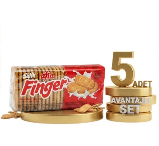 Afia Sütlü Finger Bisküvi 140 Gr 4 Alana 1 Bedava