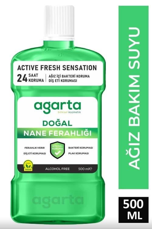 Agarta Ağız Bakım Suyu Ferah Nefes Alkolsüz 500 Ml