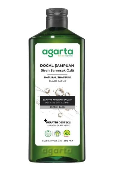 Agarta Doğal Saç Dökülmesine Karşı Siyah Sarımsaklı Şampuan 400 ml