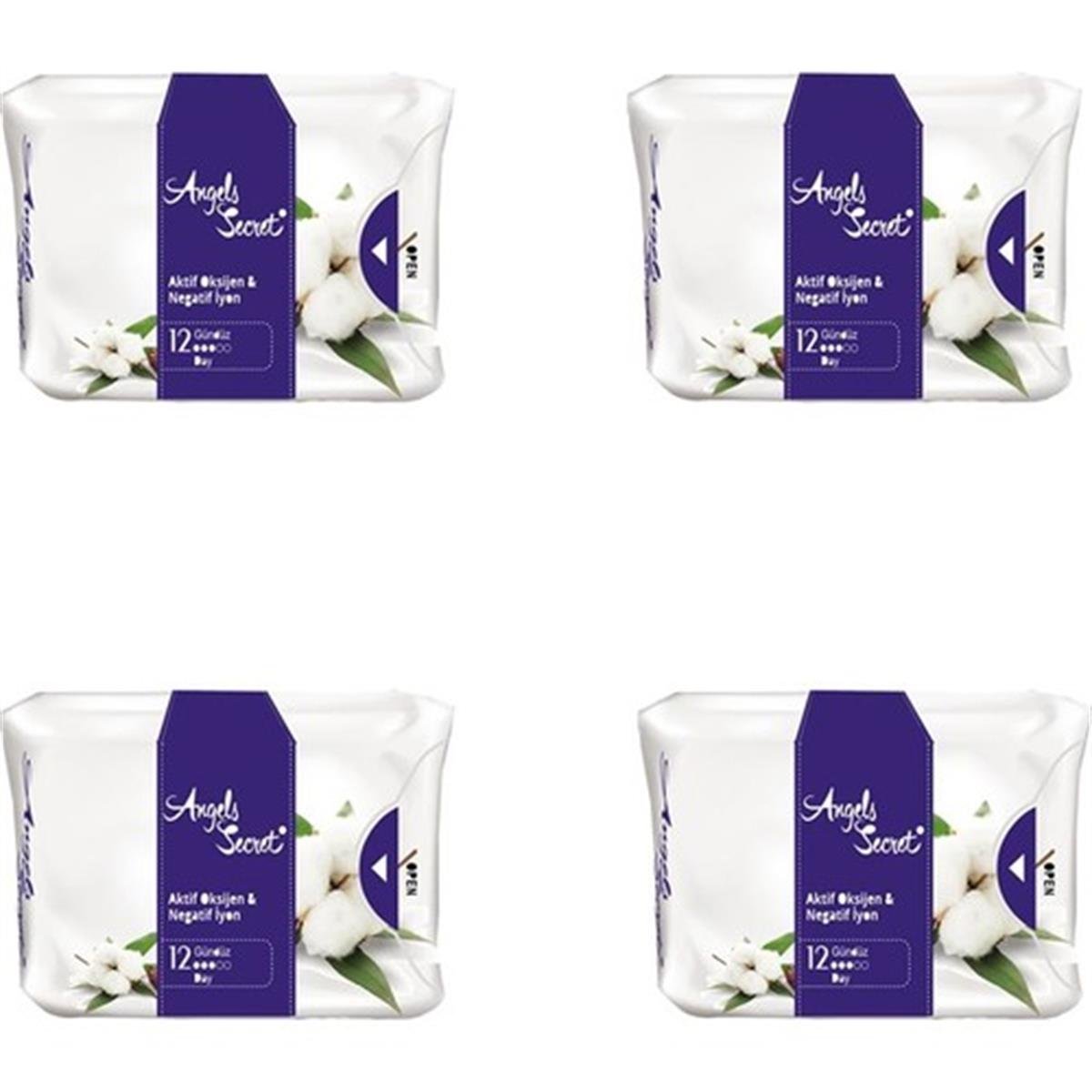 Angels Secret Aktif Oksijen ve Negatif İyon Gündüz Pedi 4lü Set