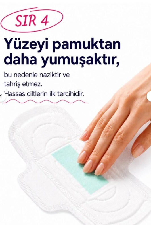 Angels Secret Aktif Oksijen ve Negatif İyon Gece Ekstra Ped 
