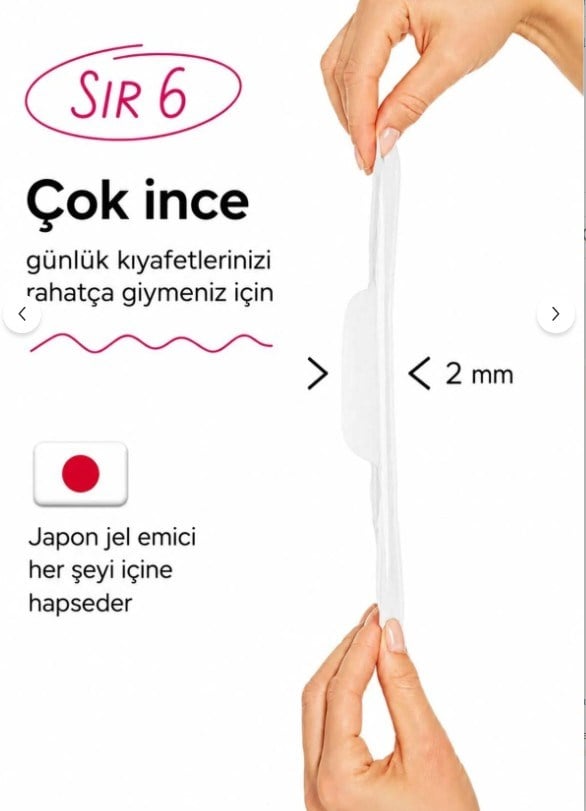 Angels secret Gece Süper Emici Ultra İnce Anyonlu Hijyenik Ped 4lü
