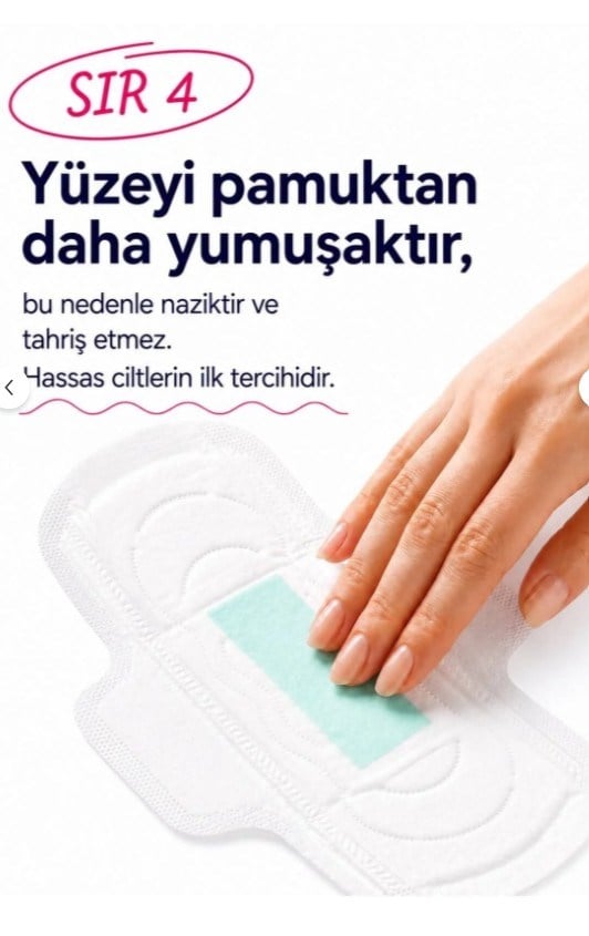 Angels secret Gündüz Süper Emici Ultra İnce Anyonlu Hijyenik Ped 4Lü