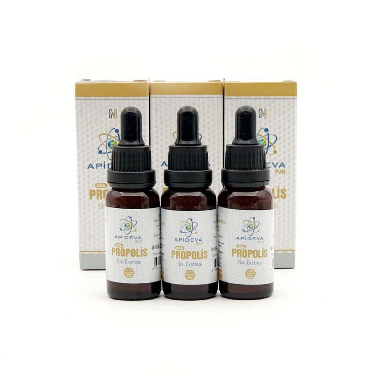APİDEVA Sıvı Propolis 20 ml 3'lü Set 