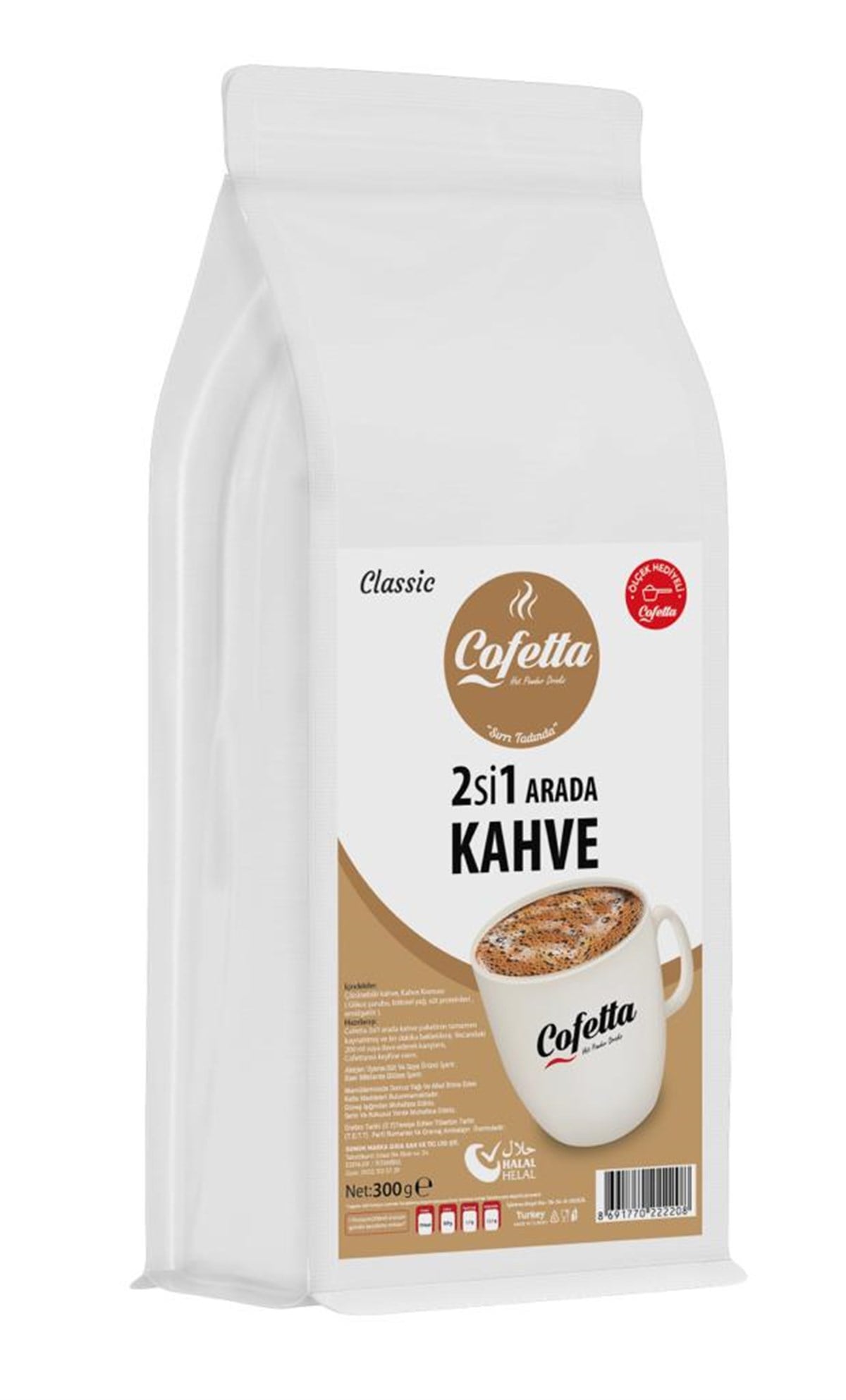 Cofetta 2si 1 Arada Kahve 300gr