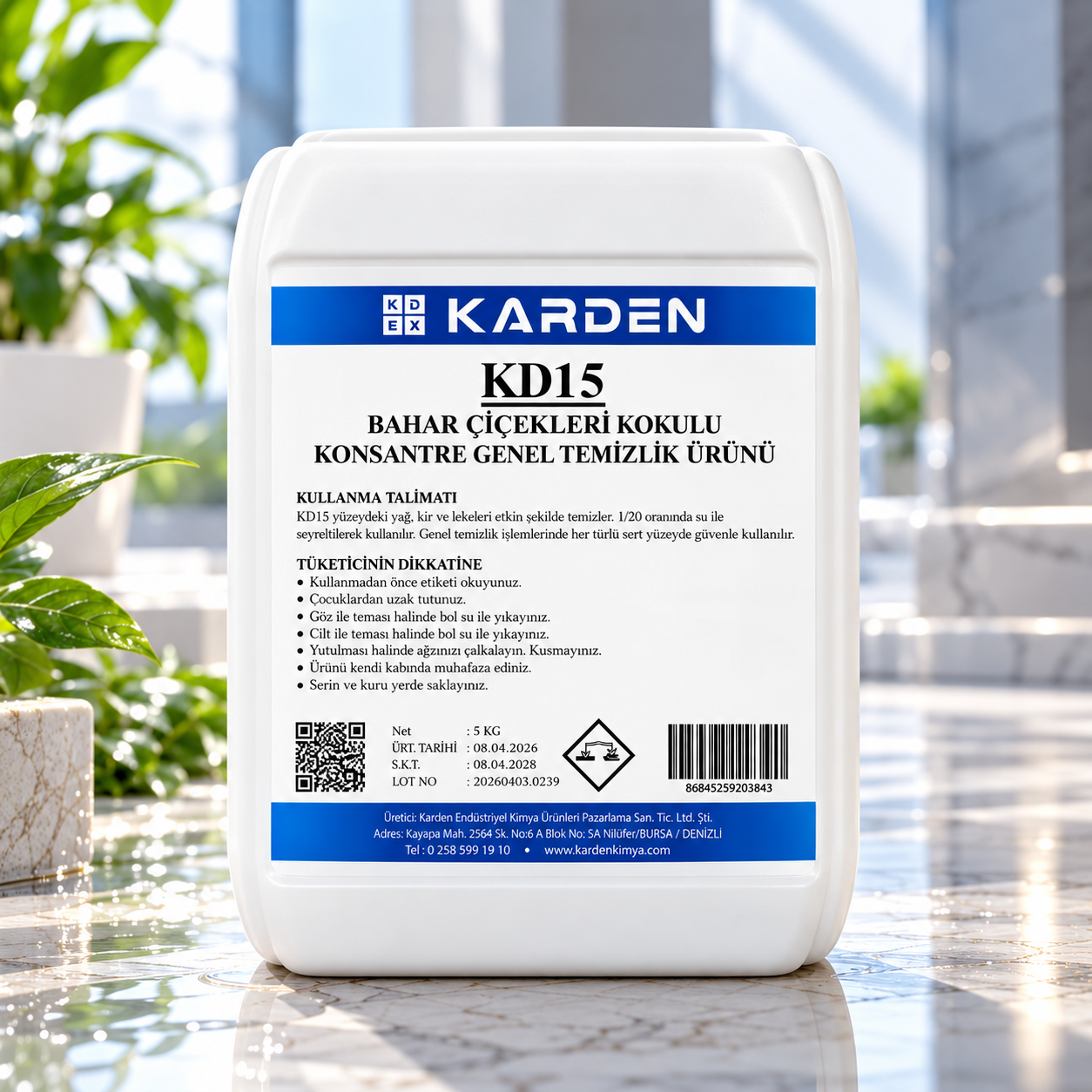 Karden Bahar Çiçekleri Genel Temizleyici 5 Lt