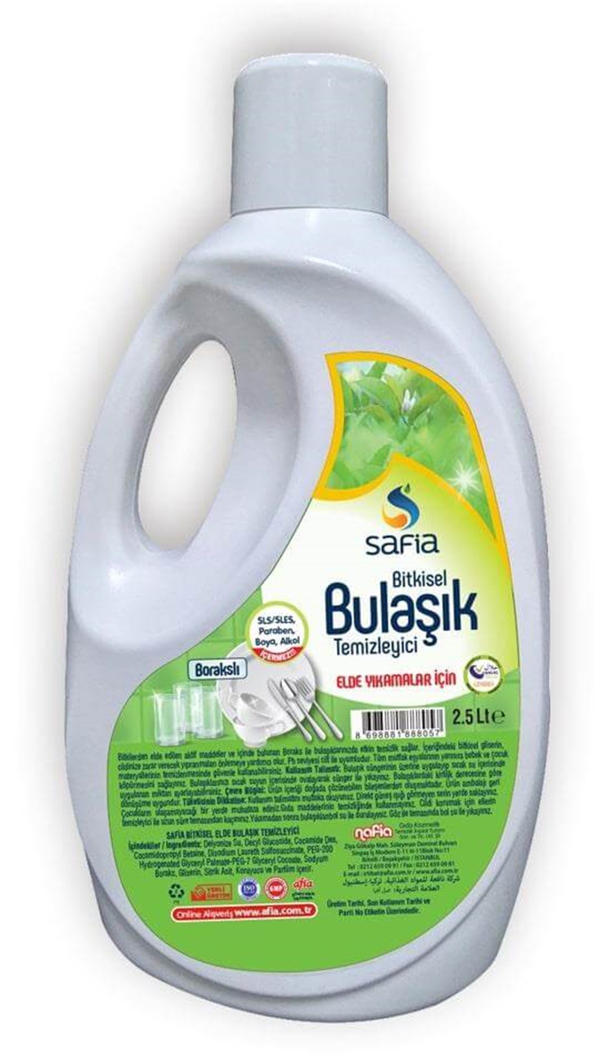 SAFİA Borakslı Bitkisel Bulaşık Temizleyici 