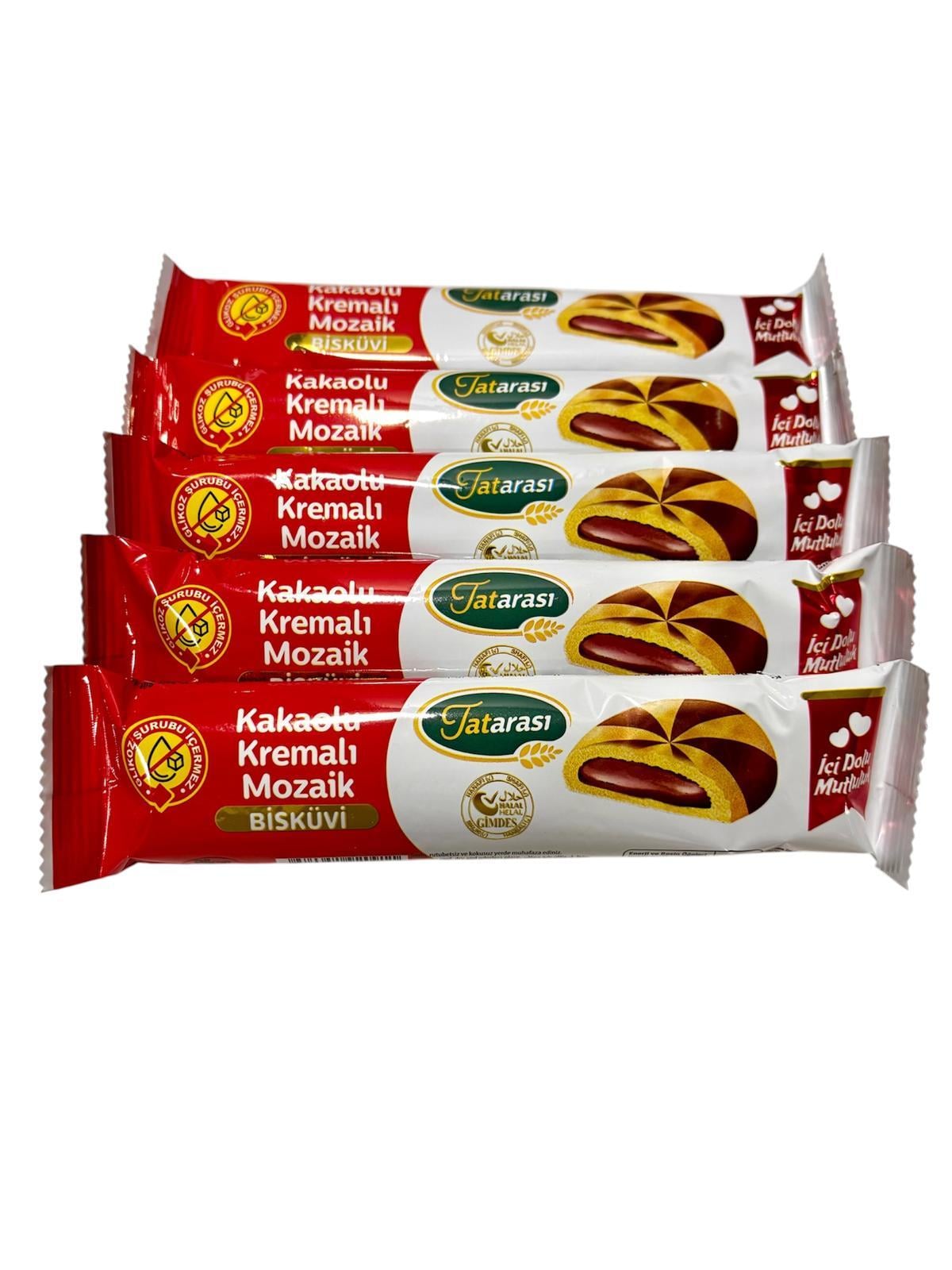 TATARASI KAKAO KREMALI MOZAİK BİSKÜVİ 40 GR*5li Set