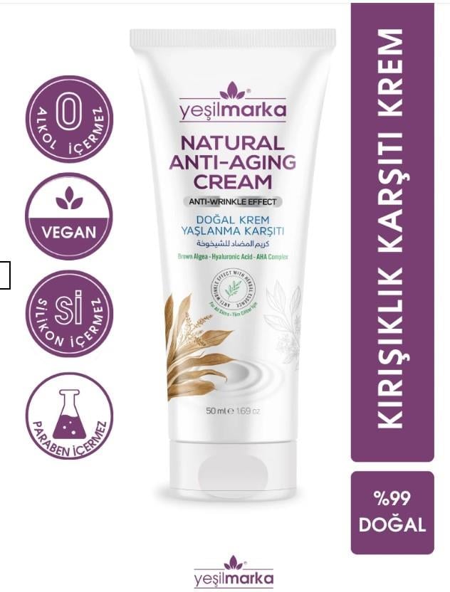 Yeşilmarka Doğal Yaşlanma Karşıtı Krem 50 ml