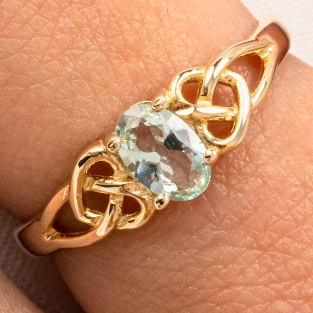 FasekGoldGÜMÜŞ0.60 Karat Green Topaz Taşlı Fantazi Modern Tasarım 925 Ayar Gümüş Evlilik Alyansı