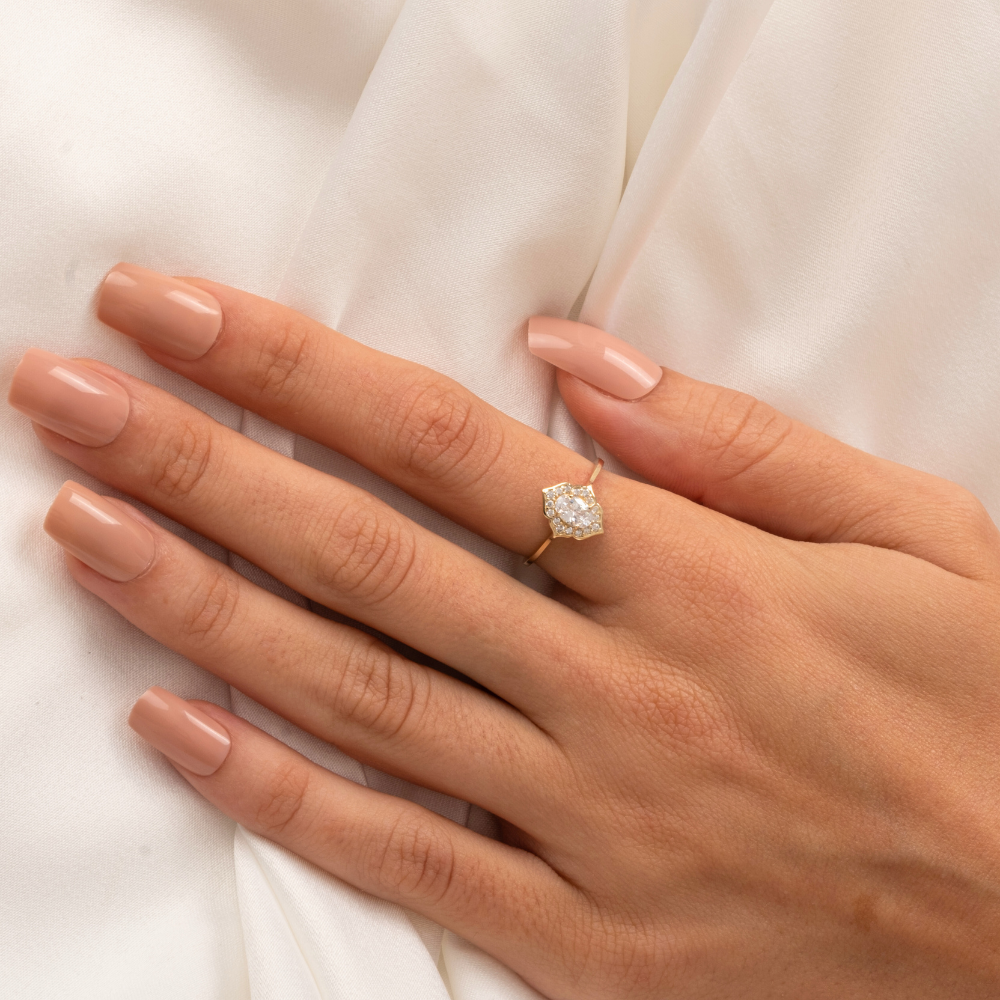 FasekGoldGÜMÜŞ0.80CT Pırlanta Monturü Zirkon Taşlı Tasarım Evlilik Teklifi 925 Ayar Gümüş Yüzük-Hediye Gümüş Yüzük