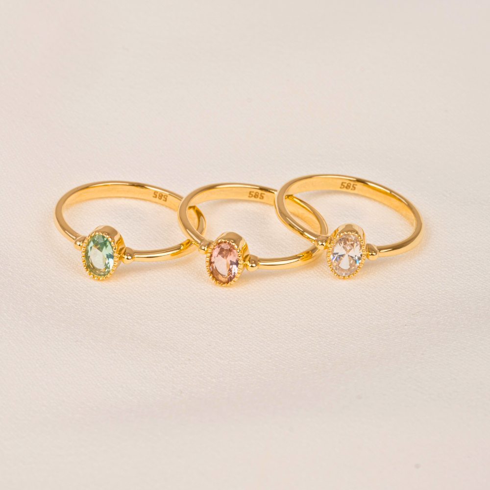 FasekGoldGÜMÜŞ0.35 Karat Signity Swarovski Taşlı Güverseli Tektaş 925 Ayar GümüşYüzük