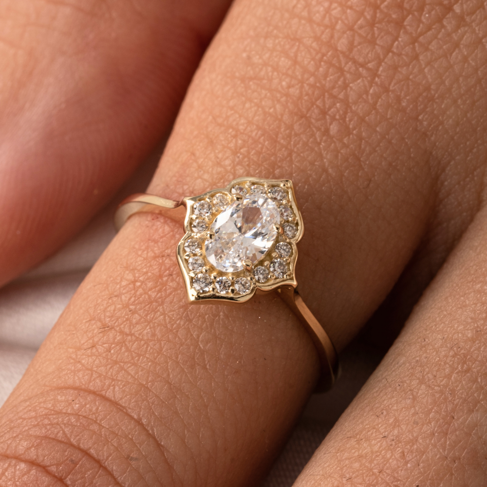 FasekGoldGÜMÜŞ0.80CT Pırlanta Monturü Zirkon Taşlı Tasarım Evlilik Teklifi 925 Ayar Gümüş Yüzük-Hediye Gümüş Yüzük