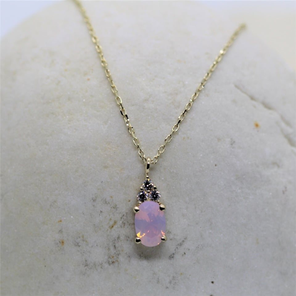 Huma GoldKOLYELER0,60 CT Pembe Quarz 0,10 CT Pırlanta(Sıgnty) Taşlı Modern Tasarım Altın Kolye-14 Ayar Hediye Altın Kolye