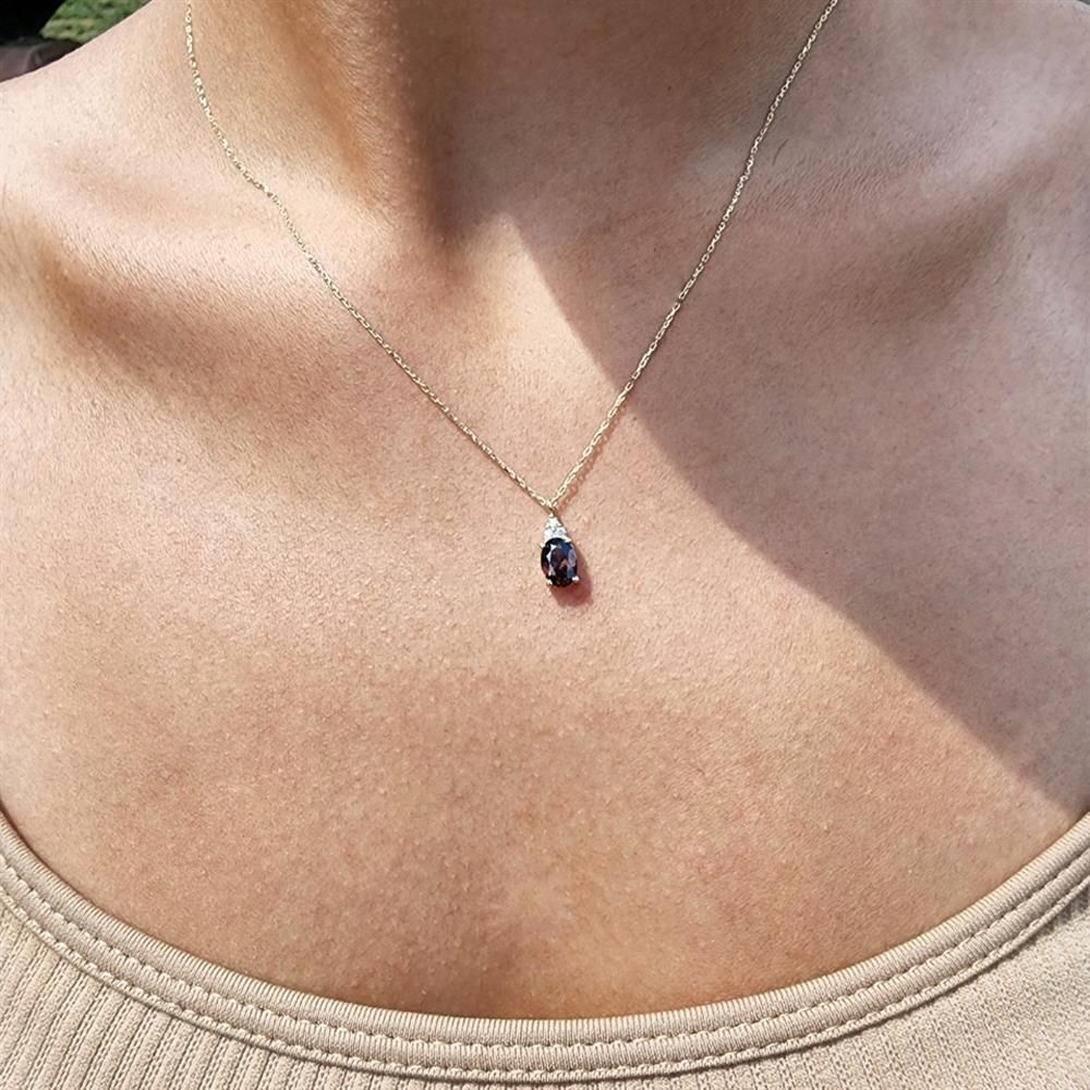 FasekGoldGÜMÜŞ1.10 CT Brown (Smoky)Taşlı 0,15CT Pırlanta(Signty) Taşlı Minimal Tasarım Hediye Tarz 925 Gümüş Kolye