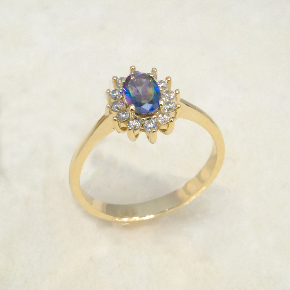 FasekGoldGÜMÜŞ1,05CTAleksandrit 0.30CT Pırlanta(Signty)Taşlı Anturajlı Vintage Tasarım Modern 925 Ayar Gümüş Yüzük