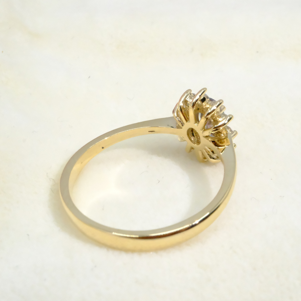 FasekGoldGÜMÜŞ1,05CTAleksandrit 0.30CT Pırlanta(Signty)Taşlı Anturajlı Vintage Tasarım Modern 925 Ayar Gümüş Yüzük
