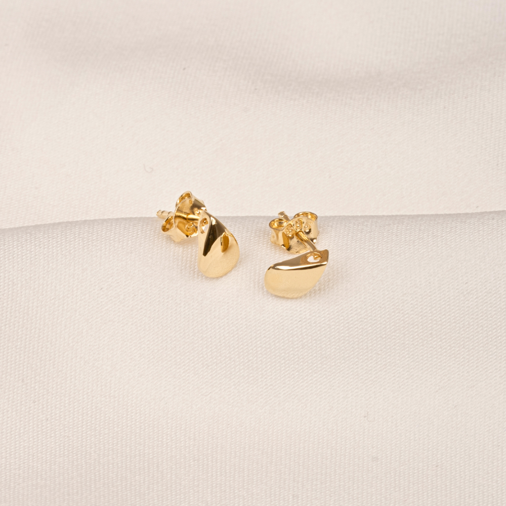 FasekGoldKÜPELER14 Ayar Altın Minimal Damla Figürlü Küpe