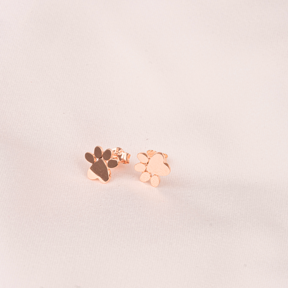 FasekGoldKÜPELER14 Ayar Altın Minimal Pati Küpe