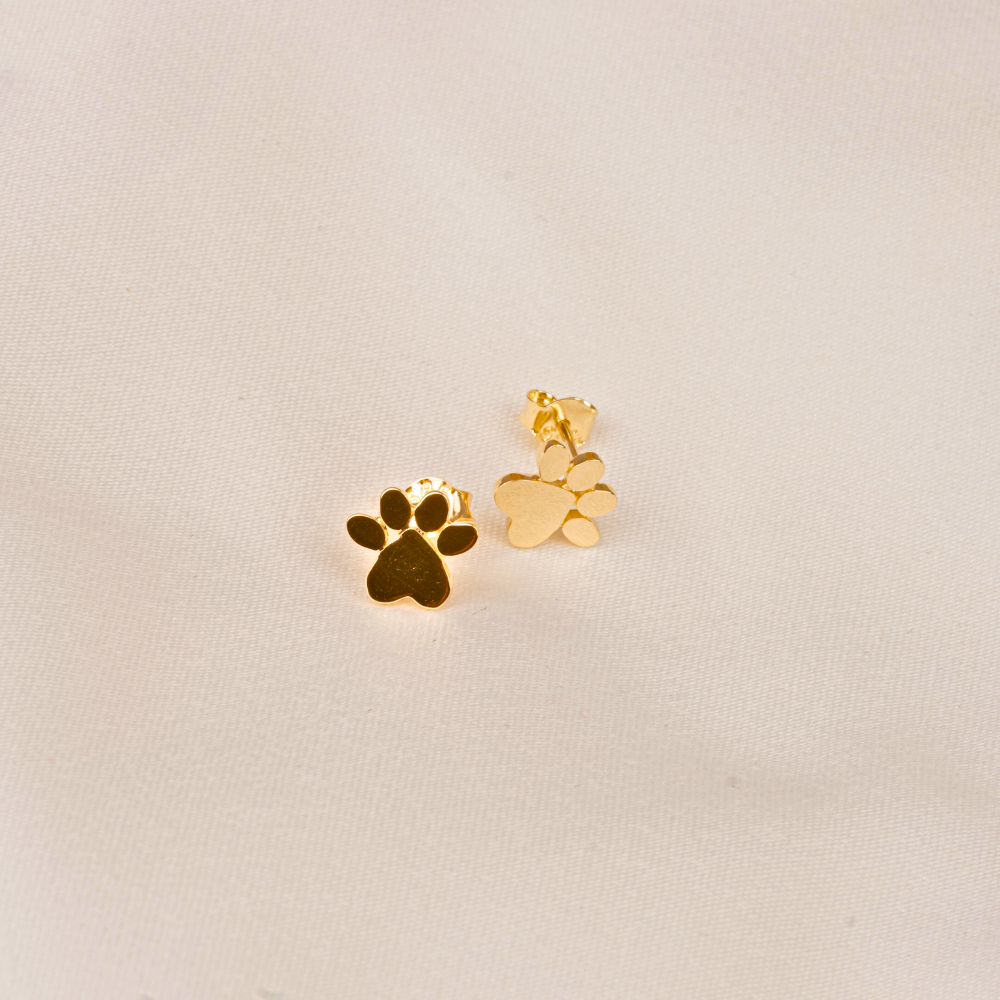 FasekGoldKÜPELER14 Ayar Altın Minimal Pati Küpe