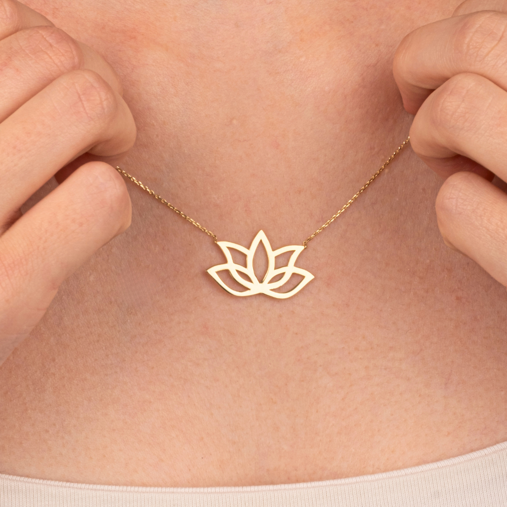 FasekGoldKOLYELERAltın Kolye - Lotus 14 Ayar Altın Kolye