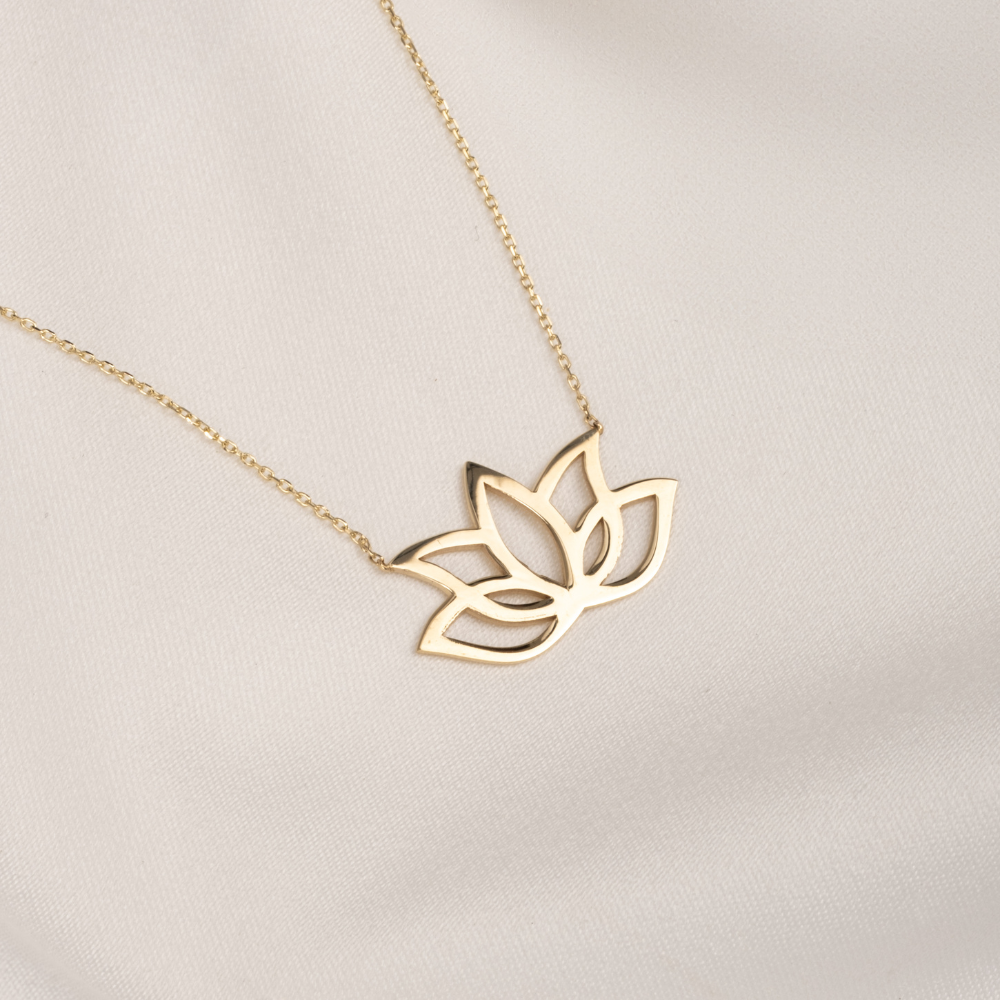 FasekGoldKOLYELERAltın Kolye - Lotus 14 Ayar Altın Kolye