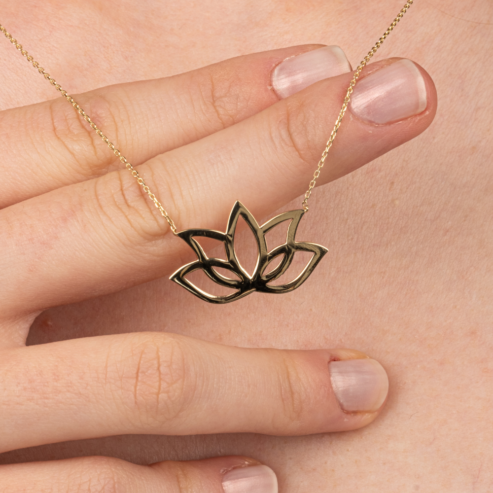 FasekGoldKOLYELERAltın Kolye - Lotus 14 Ayar Altın Kolye