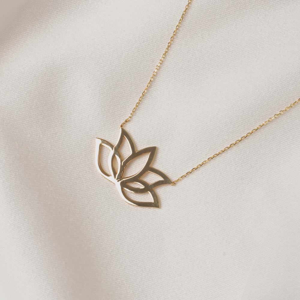 FasekGoldKOLYELERAltın Kolye - Lotus 14 Ayar Altın Kolye