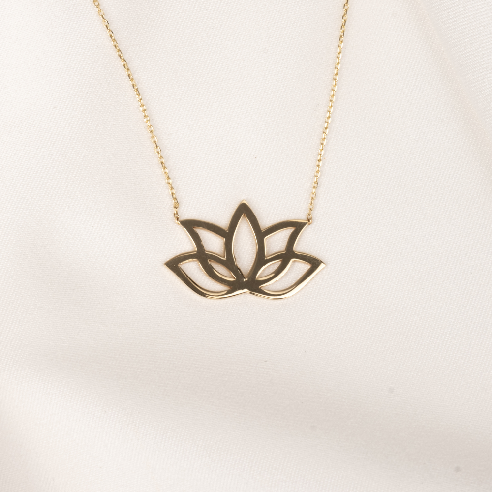 FasekGoldKOLYELERAltın Kolye - Lotus 14 Ayar Altın Kolye