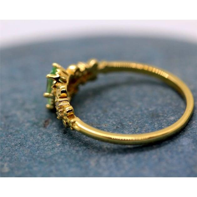 FasekGoldYÜZÜKLERAltın Yüzük - 14 Ayar Altın Oval Topaz Taşlı Evlilik Teklifi Yüzüğü - Eşe, Anneye, Sevgiliye Hediye